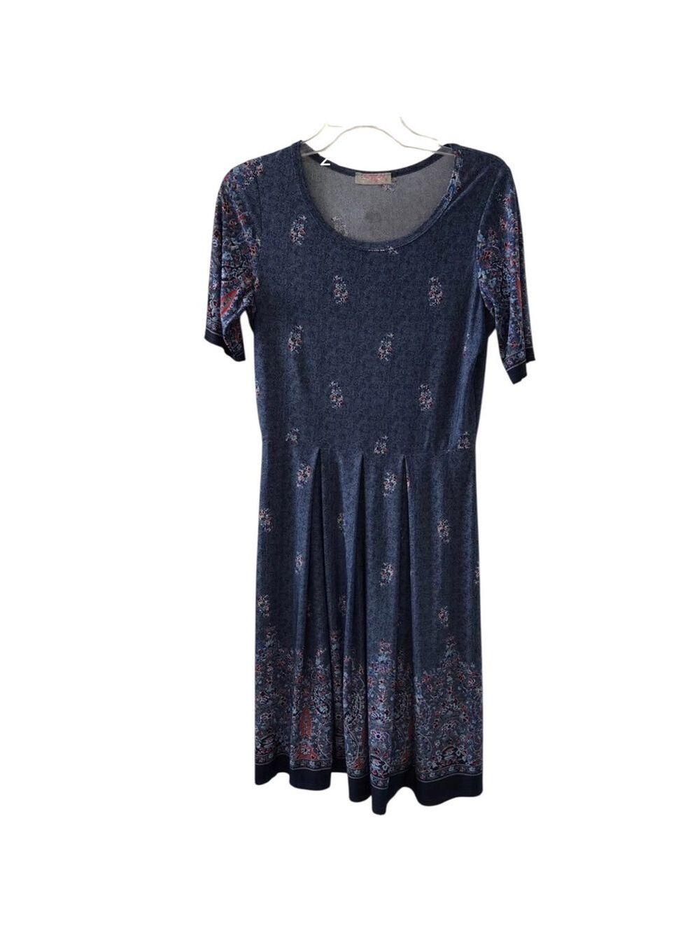 PrettyLittleThing Juniors Size M Stretch Pullover Dress Paisley Floral
